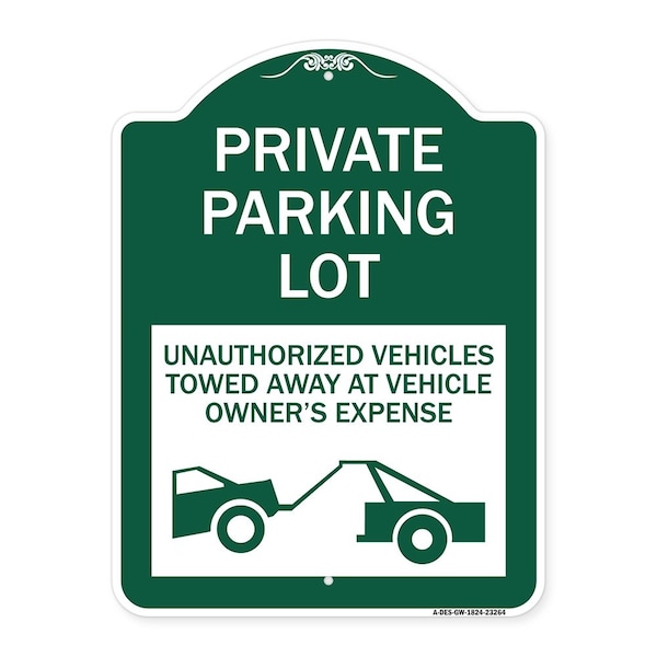 Private Parking Lot Unauthorized Vehicles Towed at Owner Expense, A-DES-GW-1824-23264